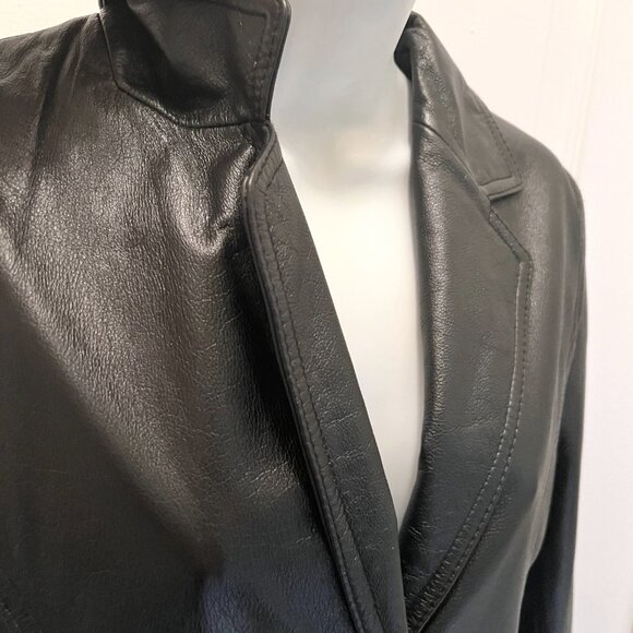 Wilson's Leather Maxima Women's Vintage Black Jacket/Blazer-Size Med.-Casual - Picture 8 of 16